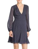 CREPE LONG SLEEVE DRESS