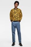 QUILTED JACQUARD SWEATSHIRT