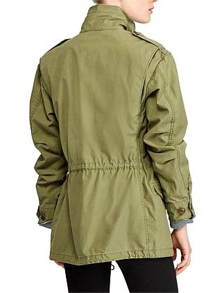 REVERSE CTN TWILL-MLTRY CMBT-COTTON-COAT