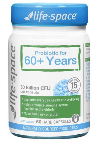 Viên uống vi sinh cho người già Life-Space Probiotic for 60+ Years 60 viên