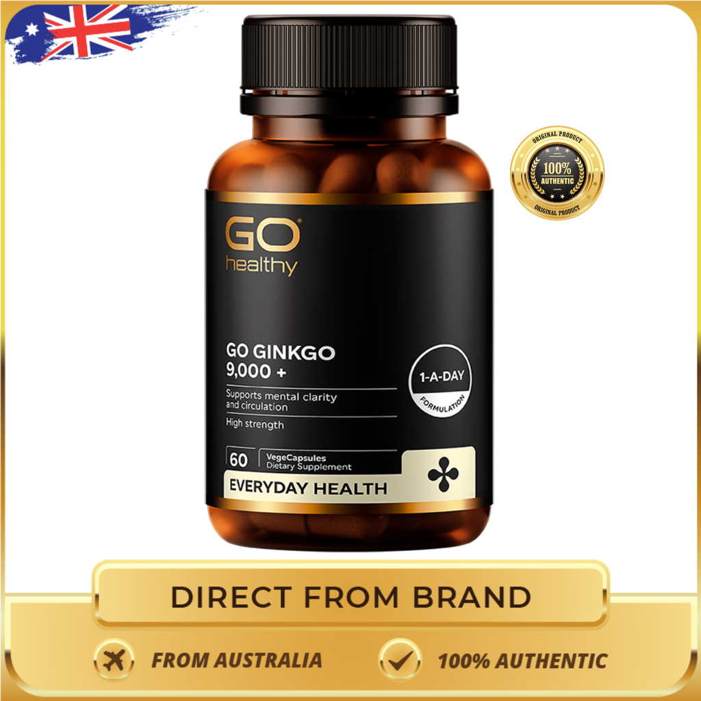 Viên uống bổ não GO Healthy Ginkgo 9000 1-A-DAY 60 Viên