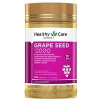 Viên uống bổ máu tinh chất nho Healthy Care Grape Seed Extract 12000 Gold Jar 300 viên