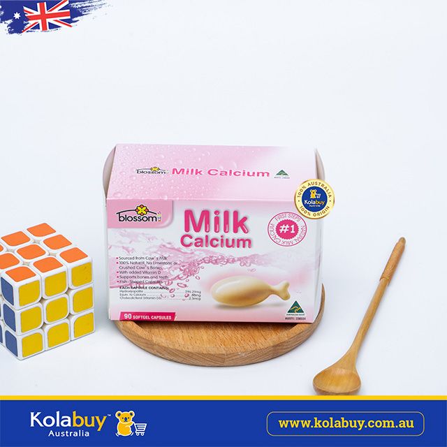 Viên bổ sung canxi cho bé Blossom Health Milk Calcium for Kids 90 viên