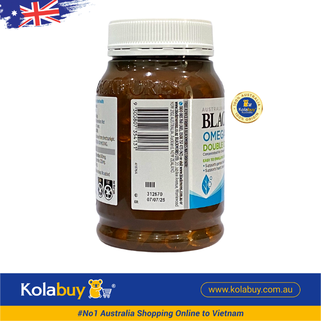 Viên uống bổ sung dầu cá Blackmores Omega Mini Double Concentrate 400 viên