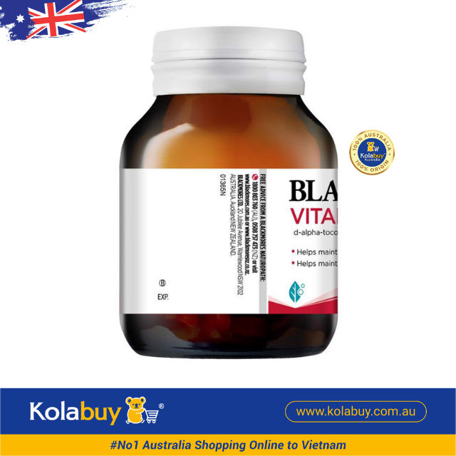 Viên uống chống lão hóa Blackmores Natural Vitamin E 1000IU 30 viên