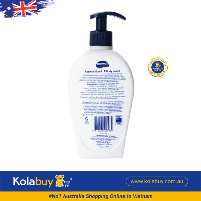 Sữa dưỡng thể Redwin Vitamin E Body Lotion with EPO 400ml