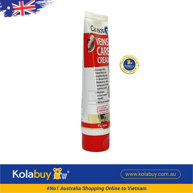 Kem bôi trị suy giãn tĩnh mạch Carusos Natural Health Veins Care Cream 75g