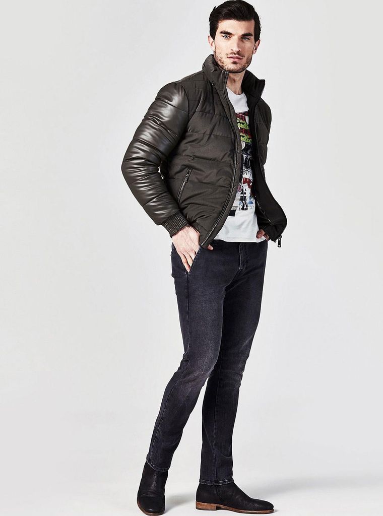 QUILTED-LOOK JACKET - ÁO KHOÁC NAM