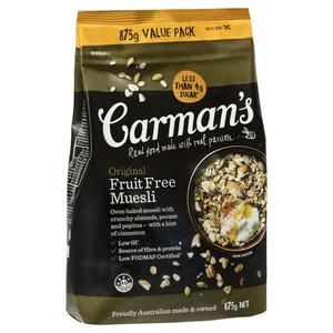 Ngũ cốc Carman's Original Fruit Free Muesli 875g