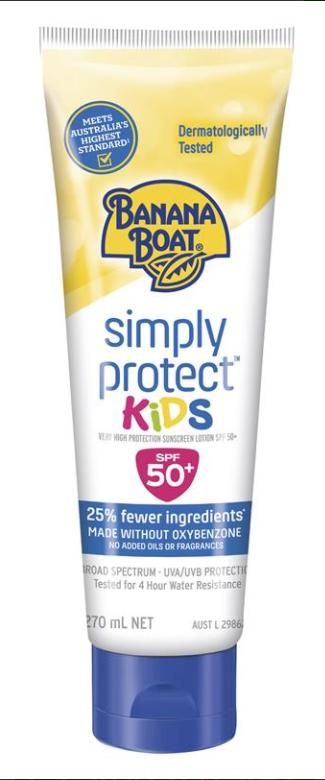 Banana Boat SPF 50+ Simply Protect Kids Lotion 270ml