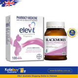 [Special Set] Chăm sóc sức khỏe trước sinh cho nữ Elevit 100v & Hoa anh thảo Blackmores (Discount đến 30%)