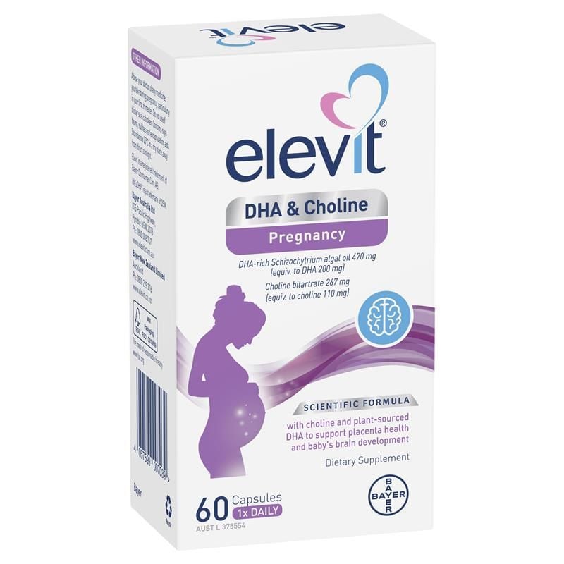 Viên uống Bổ sung DHA & Choline cho bà bầu Elevit DHA & Choline Pregnancy 60 viên