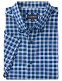 Gazman Easy Care Oxford Short Sleeve Shirt Navy