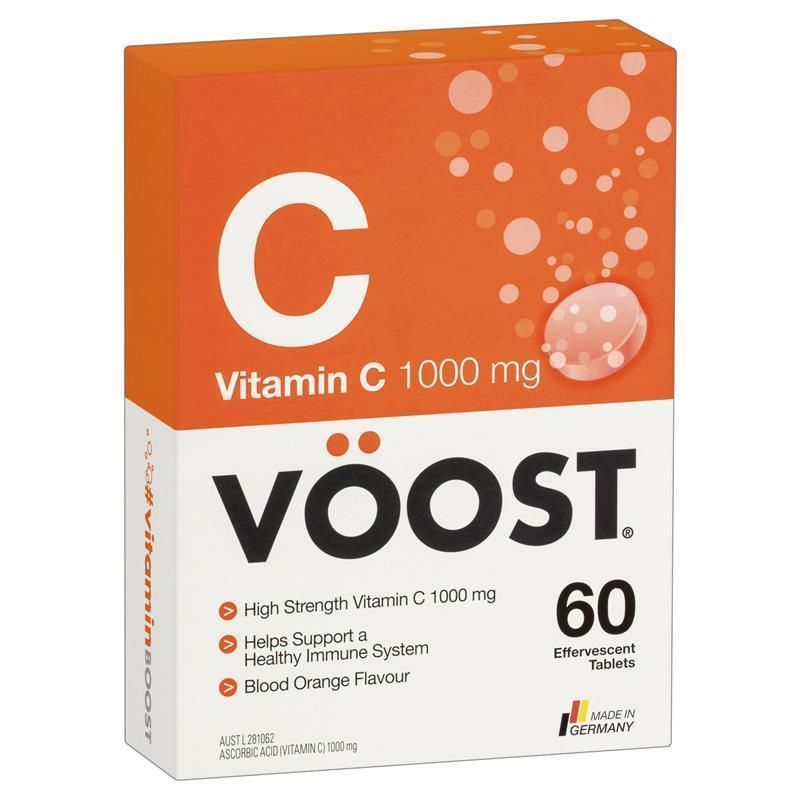 [Hộp 3 Ống] Viên sủi bổ sung Vitamin C Voost Vitamin C Effervescent 60 Pack