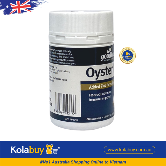 Viên uống Tinh chất hàu biển Goodhealth Oyster Plus 60 viên (Hàu lùn)