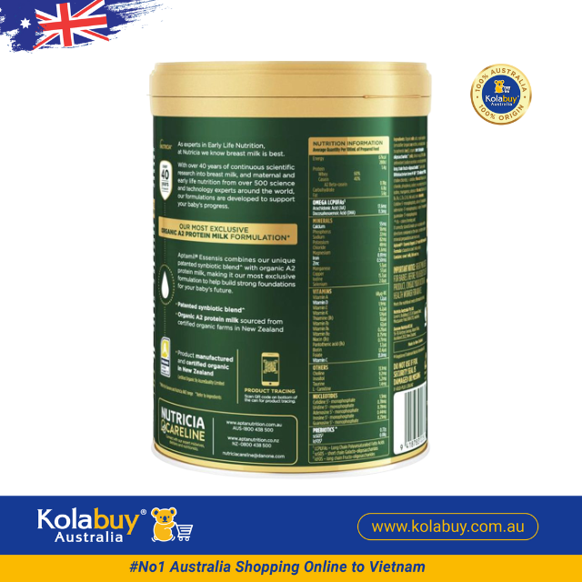 Sữa Aptamil Essensis số 3 cho bé từ 1-3 tuổi Organic 900g