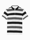 SHORT SLEEVE STRIPE POLO