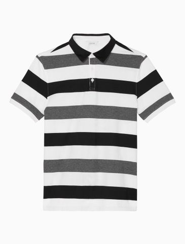 SHORT SLEEVE STRIPE POLO