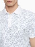 SHORT SLEEVE MICRO DOT PRINT POLO