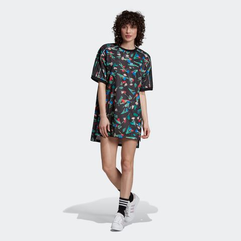 FLORAL ALLOVER PRINT TEE DRESS - ÁO NỮ ADIDAS