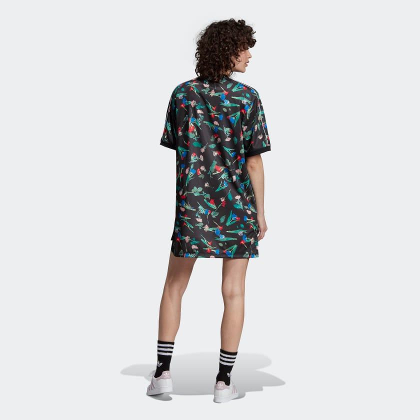 FLORAL ALLOVER PRINT TEE DRESS - ÁO NỮ ADIDAS