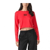 AVENUE LONG SLEEVE RED CROP
