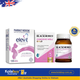 [Special Set] Chăm sóc sức khỏe trước sinh cho nữ Elevit 100v & Hoa anh thảo Blackmores & Bổ trứng Blackmores (Discount đến 30%)