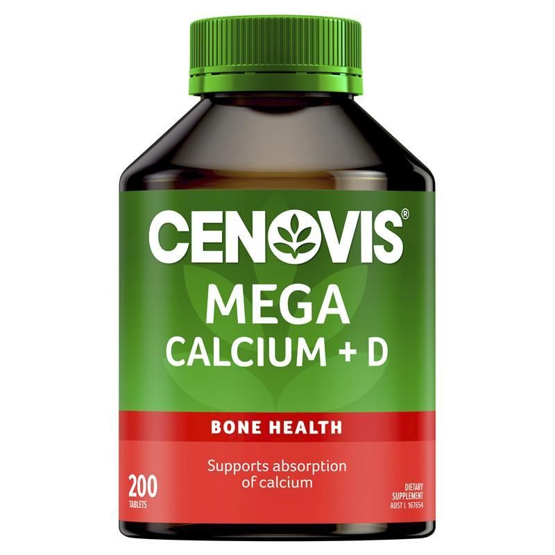 Cenovis Mega Calcium + D - with Vitamin D for Bone Health - 200 viên