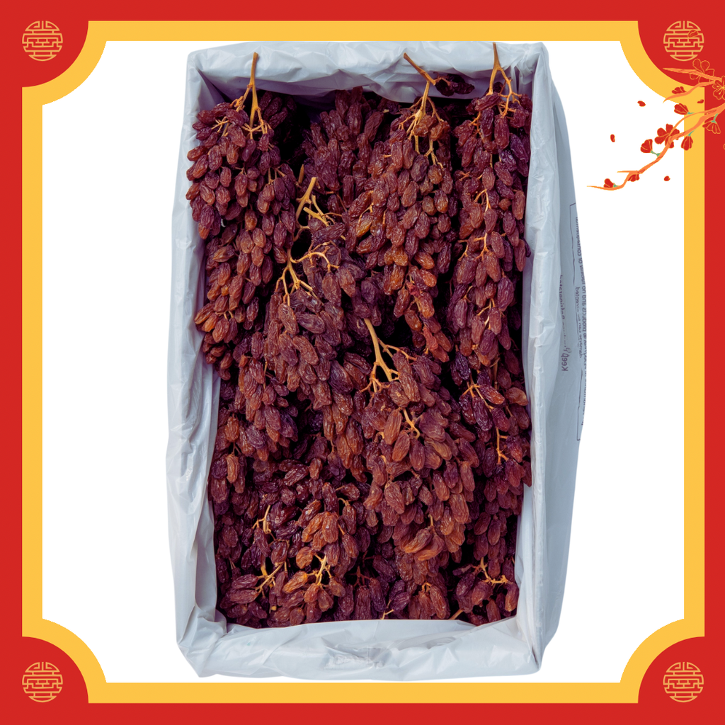 [Thompson Thùng 4kg] Nho khô nguyên cành Úc cao cấp Premium Thompson