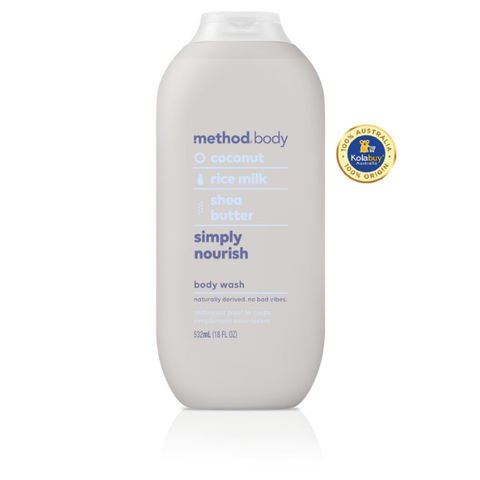 Dầu Tắm Method Màu Ghi Body Wash Simply Nourish 532ml