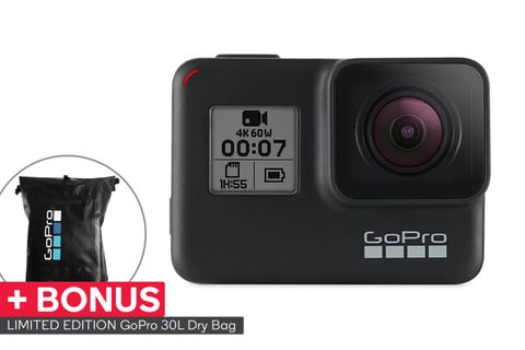 GoPro Hero7 Black with BONUS 30L Dry Bag (GPCHDHX-701)