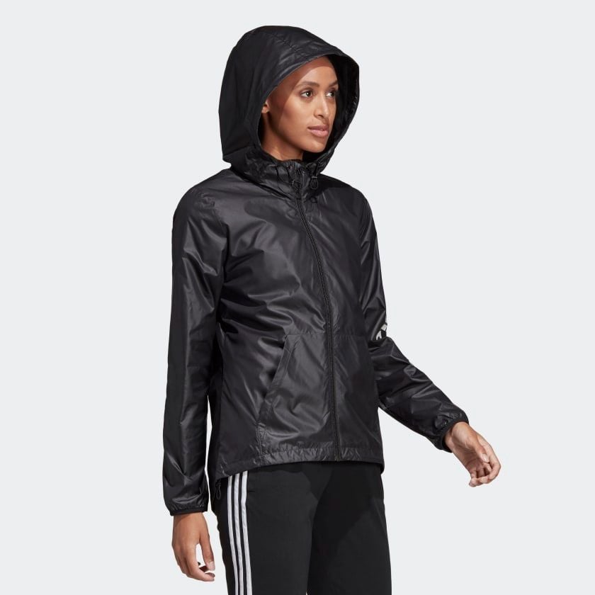 Adidas essentials linear windbreaker cheap