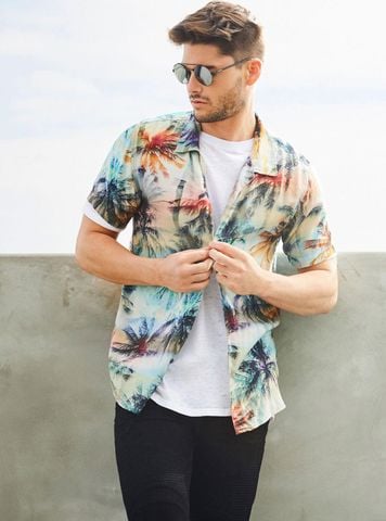 PALM PRINT SHIRT - ÁO NAM