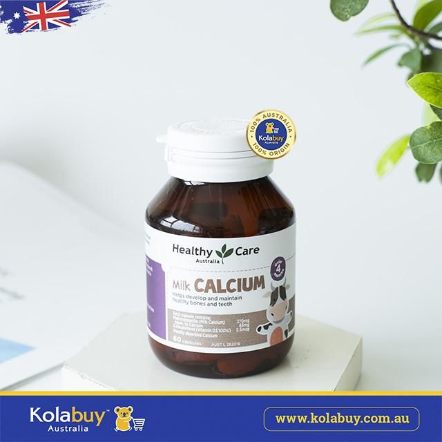 Viên uống Bổ sung Canxi sữa Healthy Care Milk Calcium 60 viên