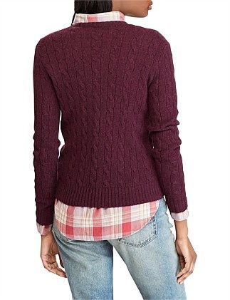 Cable Wool Crewneck Sweater