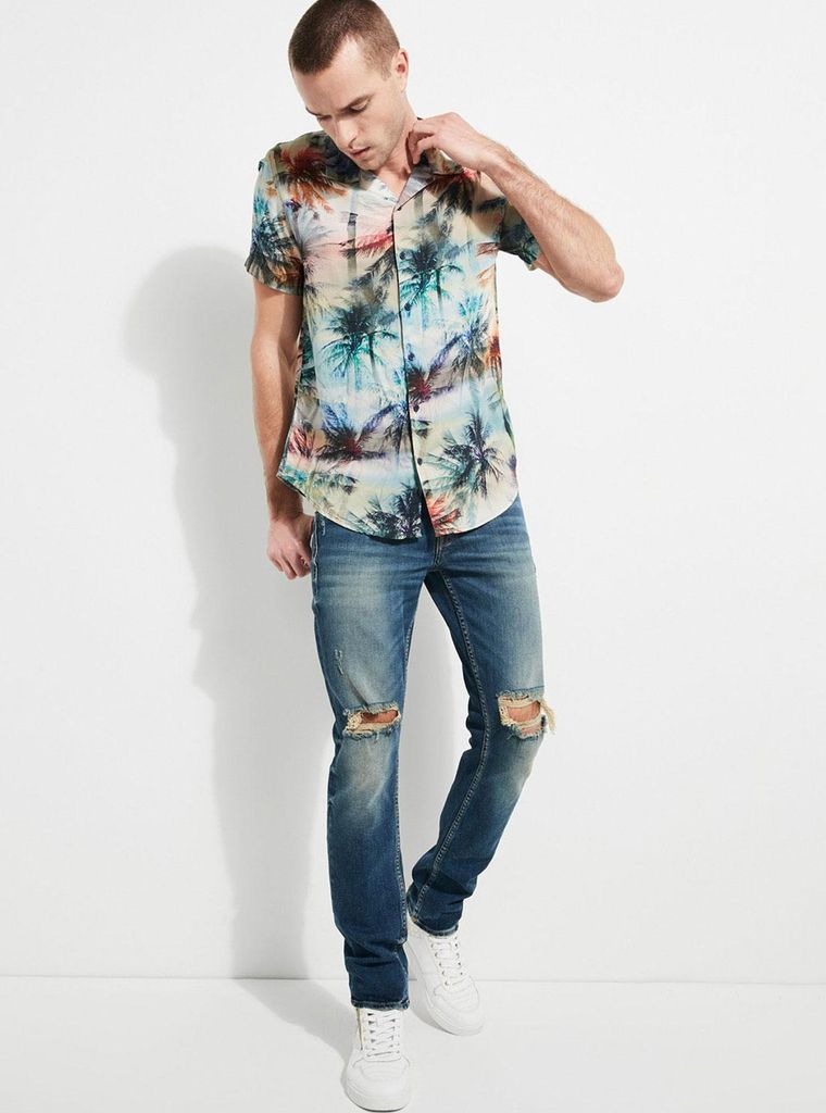 PALM PRINT SHIRT - ÁO NAM