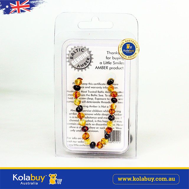 Vòng Hổ phách đeo cổ cho bé Baltic Amber Teething Necklaces Baby 33-35cm