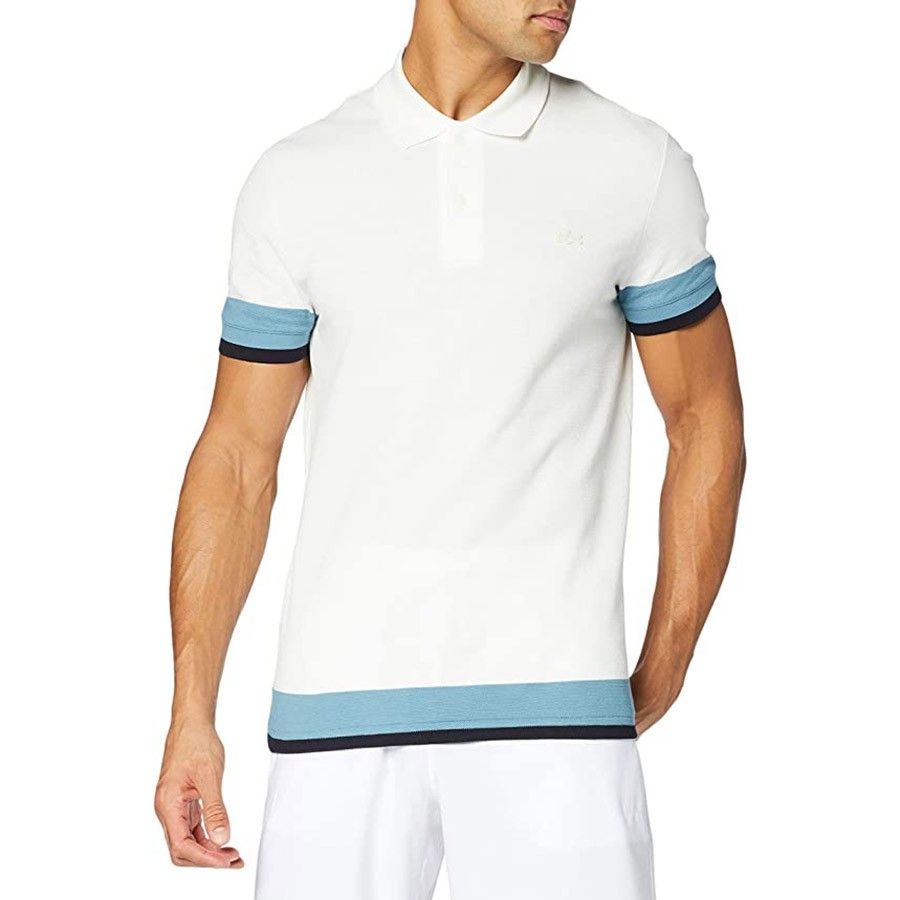 Lacoste Men's Regular Fit Textured Cotton  Pique Polo
