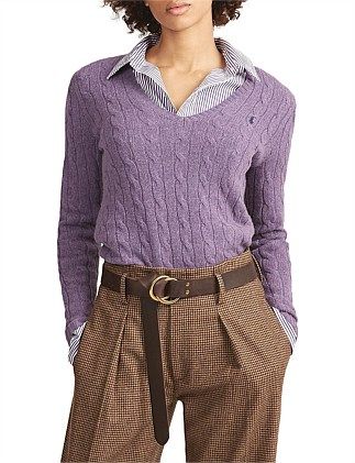 Cable Wool-Cashmere Sweater