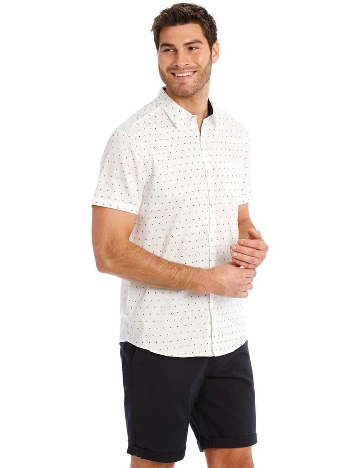 Peru Geo Print Short Sleeve Relaxed Shirt