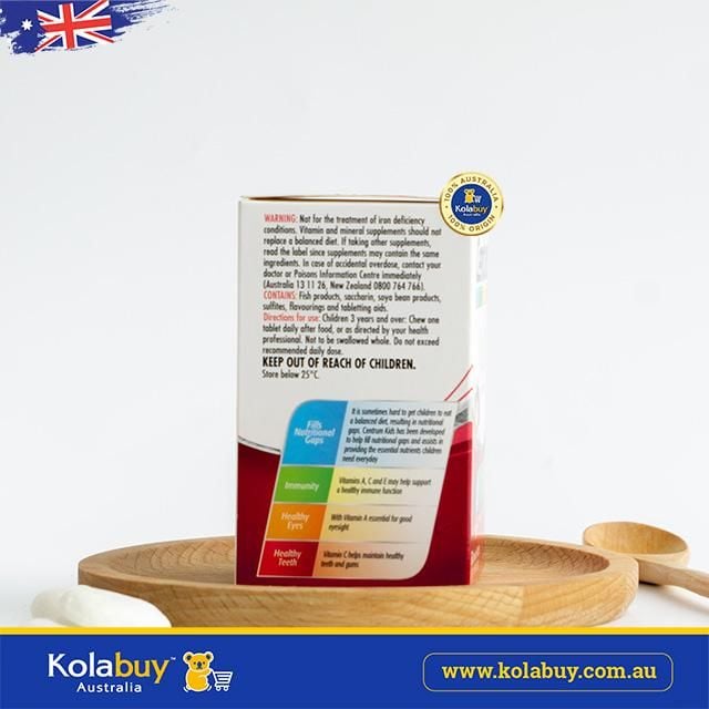 Viên uống Bổ sung Vitamin tổng hợp Vị dâu cho bé Centrum Kids Multi Vitamin 60 viên