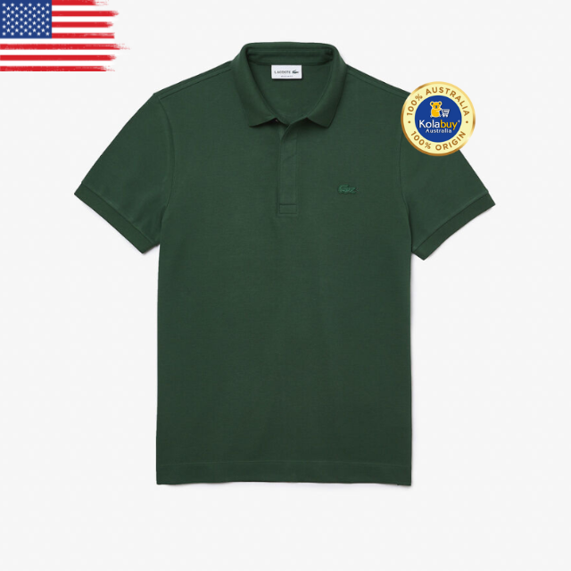 Lacoste Men's Smart Paris Stretch Cotton Piqué Polo Shirt - Green