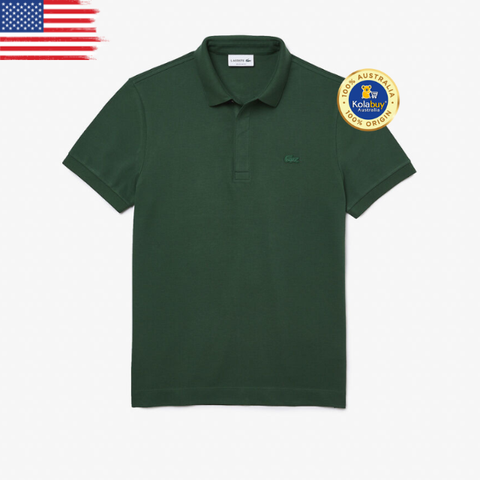 Lacoste Men's Smart Paris Stretch Cotton Piqué Polo Shirt - Green