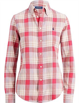 Classic Fit Plaid Cotton Shirt