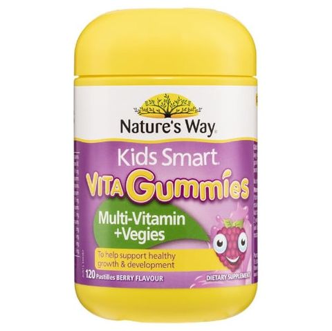 Viên nhai Nature's Way Kids Smart Vita Gummies Multi-Vitamin + Vegies 120 viên