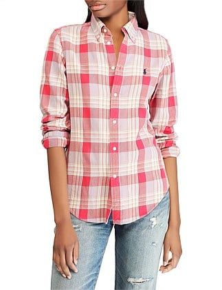 Classic Fit Plaid Cotton Shirt