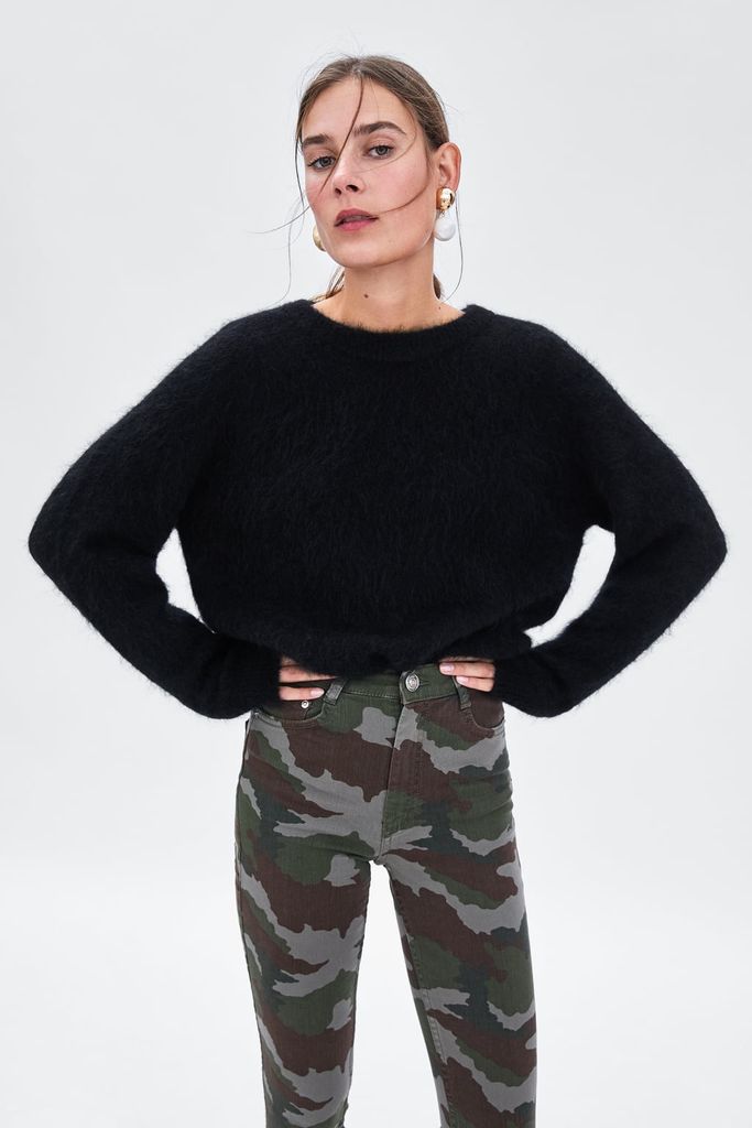 CAMOUFLAGE PRINT SKINNY JEANS