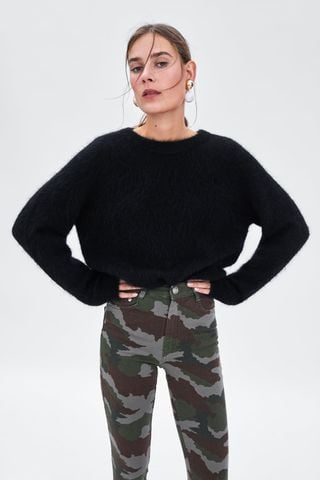 CAMOUFLAGE PRINT SKINNY JEANS