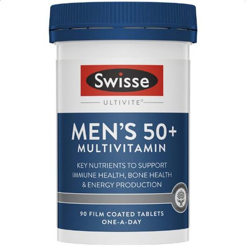 Viên uống Vitamin tổng hợp cho nam giới trên 50 tuổi Swisse Men's Ultivite 50+ 90 viên