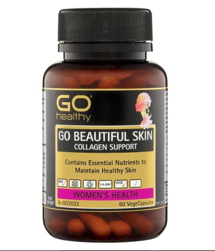 GO Healthy Beautiful Skin Collagen Support 60 Vege Capsules